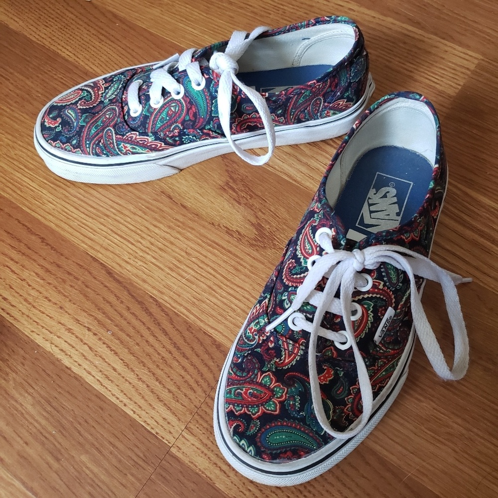 Van's Paisley Print Canvas Shoes